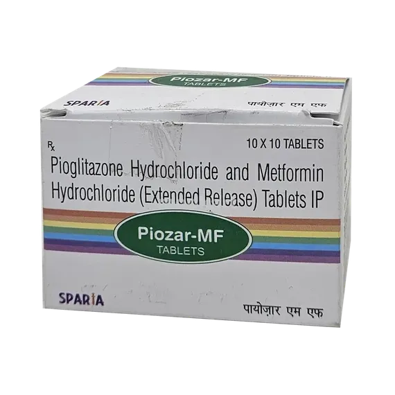 piozar mf 15/500mg tablet 10's